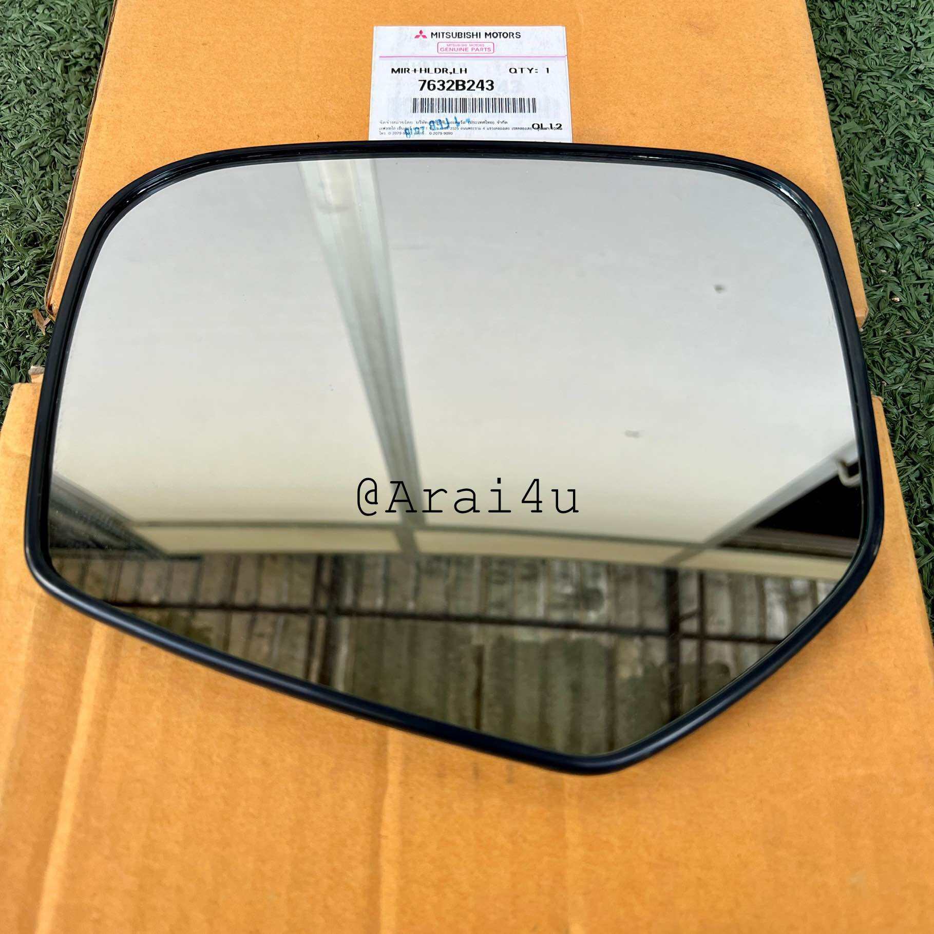 เนื้อกระจกมองข้าง MITSUBISHI NEW TRITON,PAJERO LH/RH ขวา/ซ้าย 2015-2019 ห้าง (7632B244-3)