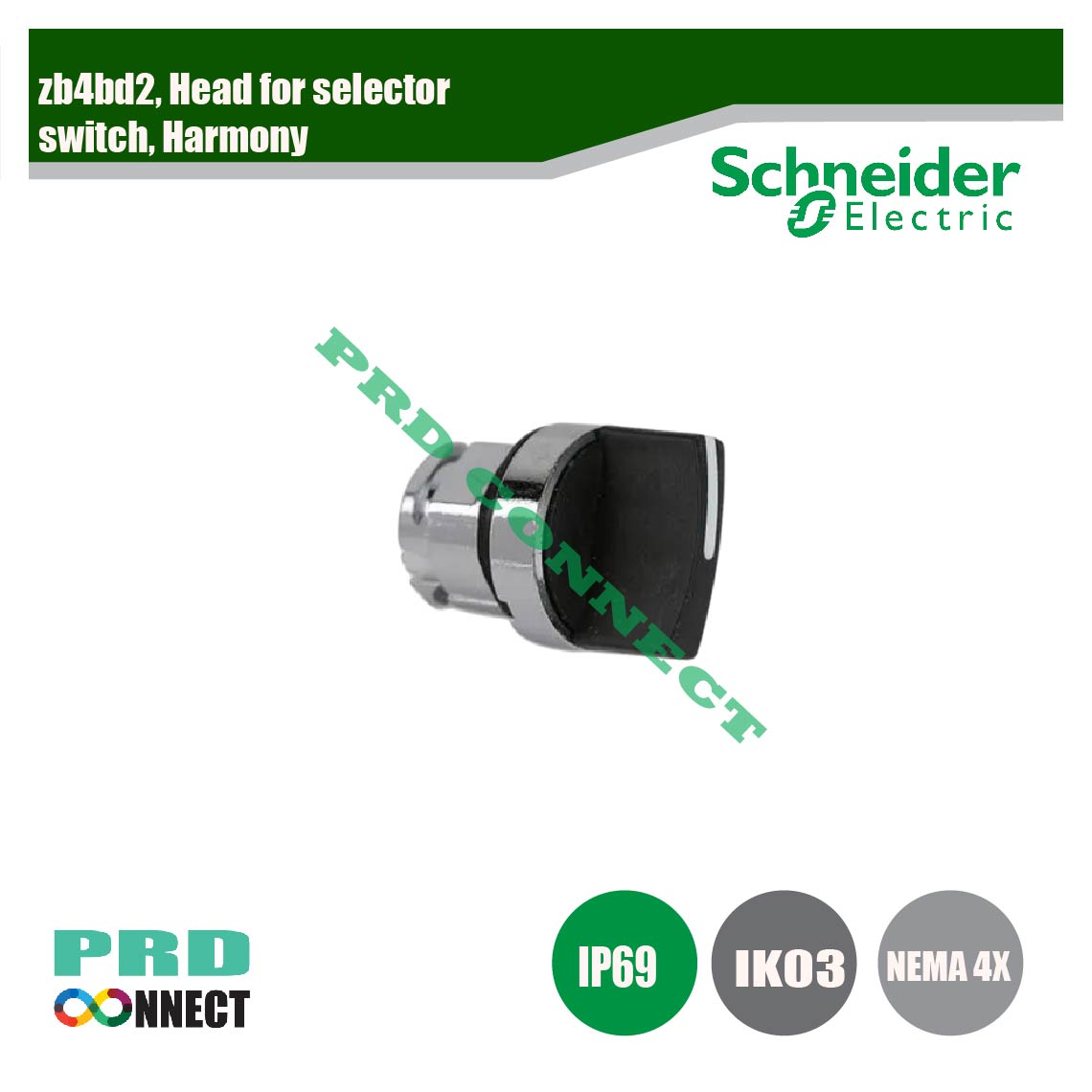 ZB4BD2, HEAD FOR SELECTOR SWITCH, HARMONY