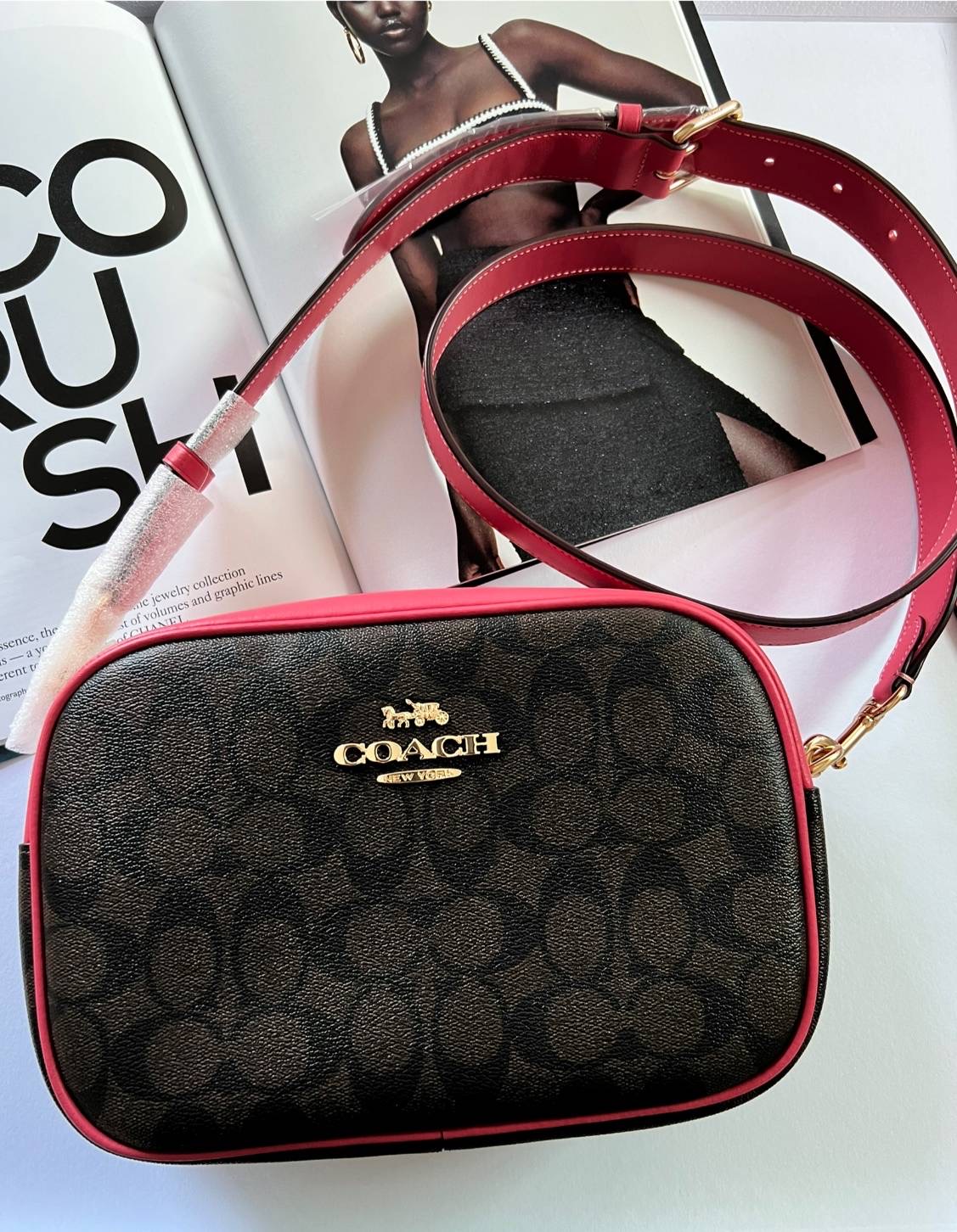 New Coach Jamie Camera Bag In Signature Canvas