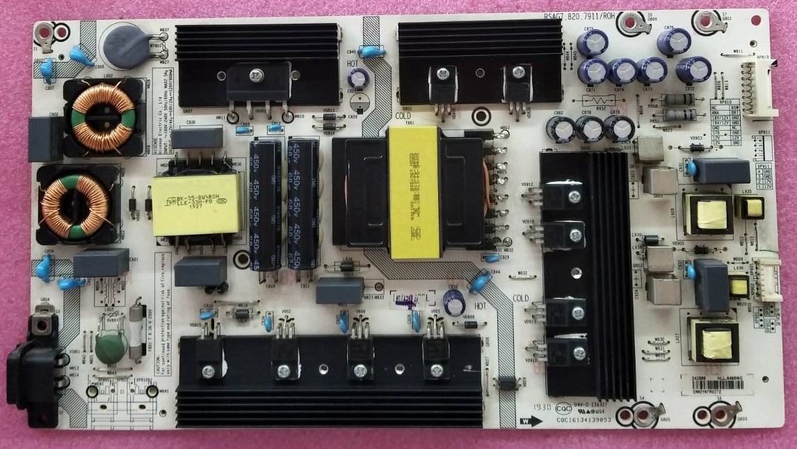 เพาเวอร์ซัพพลายทีวีไฮเซน/(Power Supply TV HISENSE) ของแท้ถอดจากเครื่อง รุ่น65B7100UW พาร์ท RSAG7.820.7911/ROH