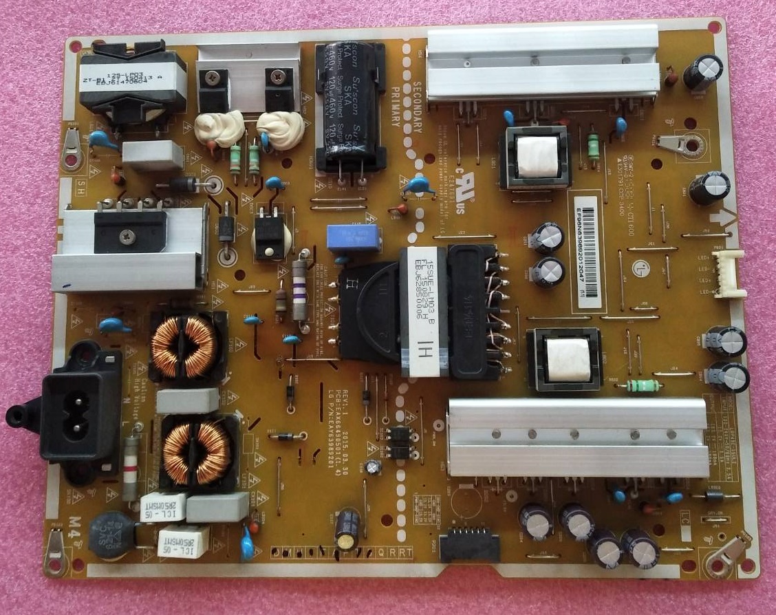 POWER SUPPLY LG (ซับพลาย แอลจี) ของแท้ถอดจากเครื่อง รุ่น 49UF680T-TA.BTMYLJV 49UF680T-TA.BTWYLJV 49UH600T-TA.BTMWLJV พาร์ท EAY63989201 EAX66490501