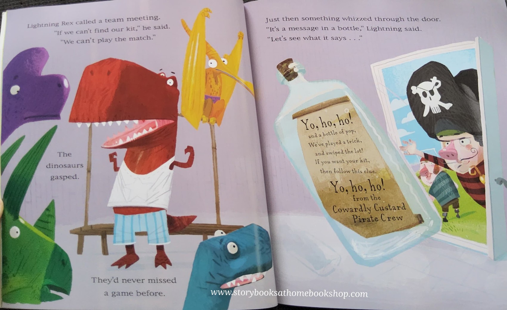 หนังสือนิทานปกอ่อน ** 🍓🍓DINOSAURS UNITED AND COWARDLY CUSTARD PIRATE CREW