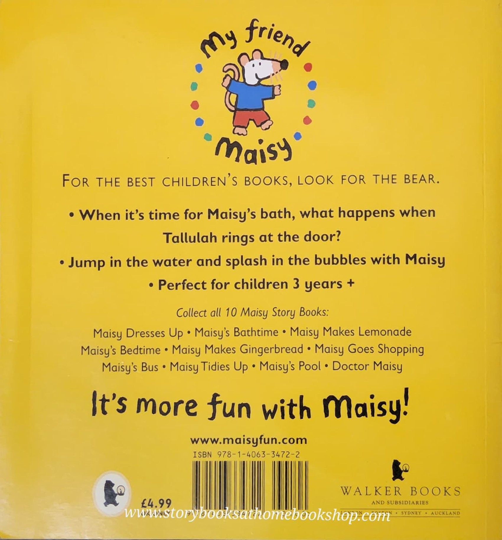 หนังสือนิทานปกอ่อน** 🍅🍓MAISY'S BATHTIME BY LUCY COUSINS BY LUCY COUSINS