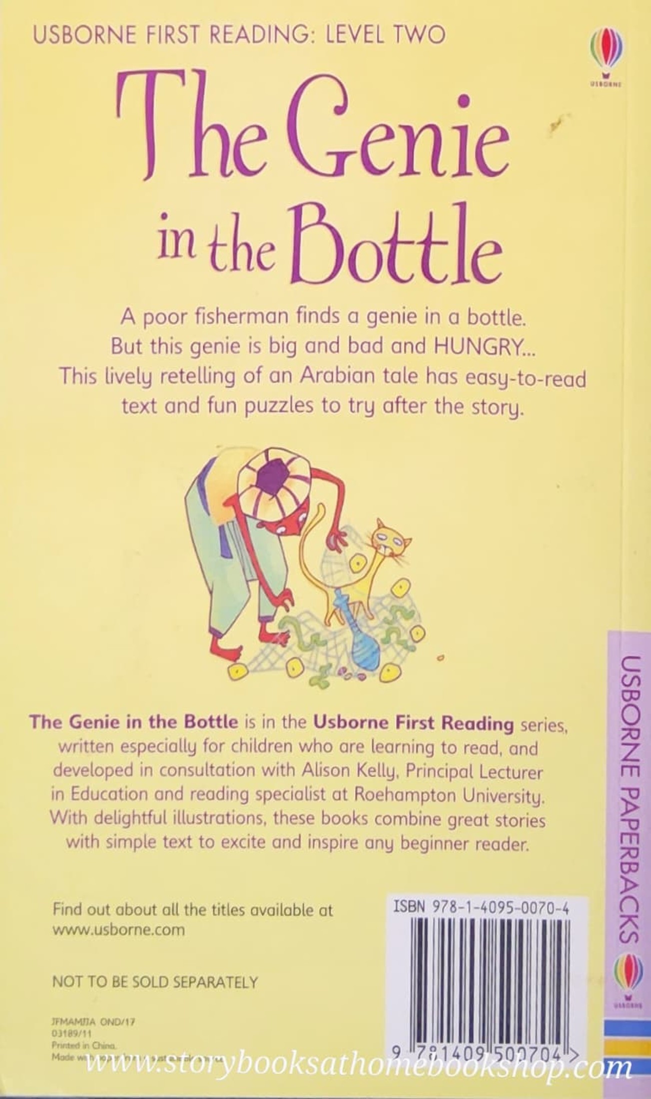 หนังสือนิทานปกอ่อน** ♥️USBORNE FIRST READING: THE GENIE IN THE BOTTLE