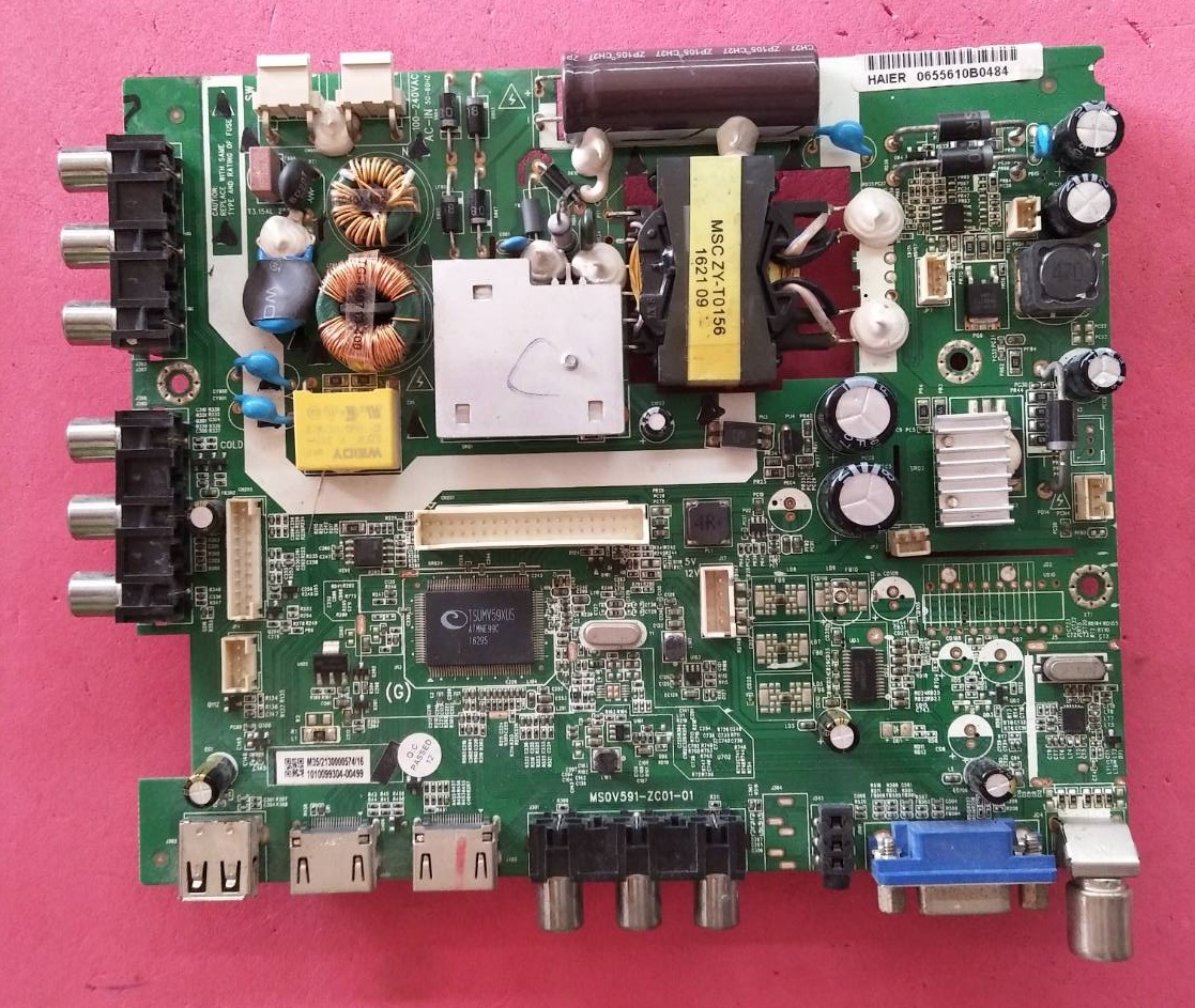 One Board HAIER (วันบอร์ด ไฮเออร์) อะไหล่แท้/ของถอด รุ่นLE32B8000*MS0V591-ZC01-01 เวอร์ชั่นใช้จอเบอร์LSC320AN10-H02