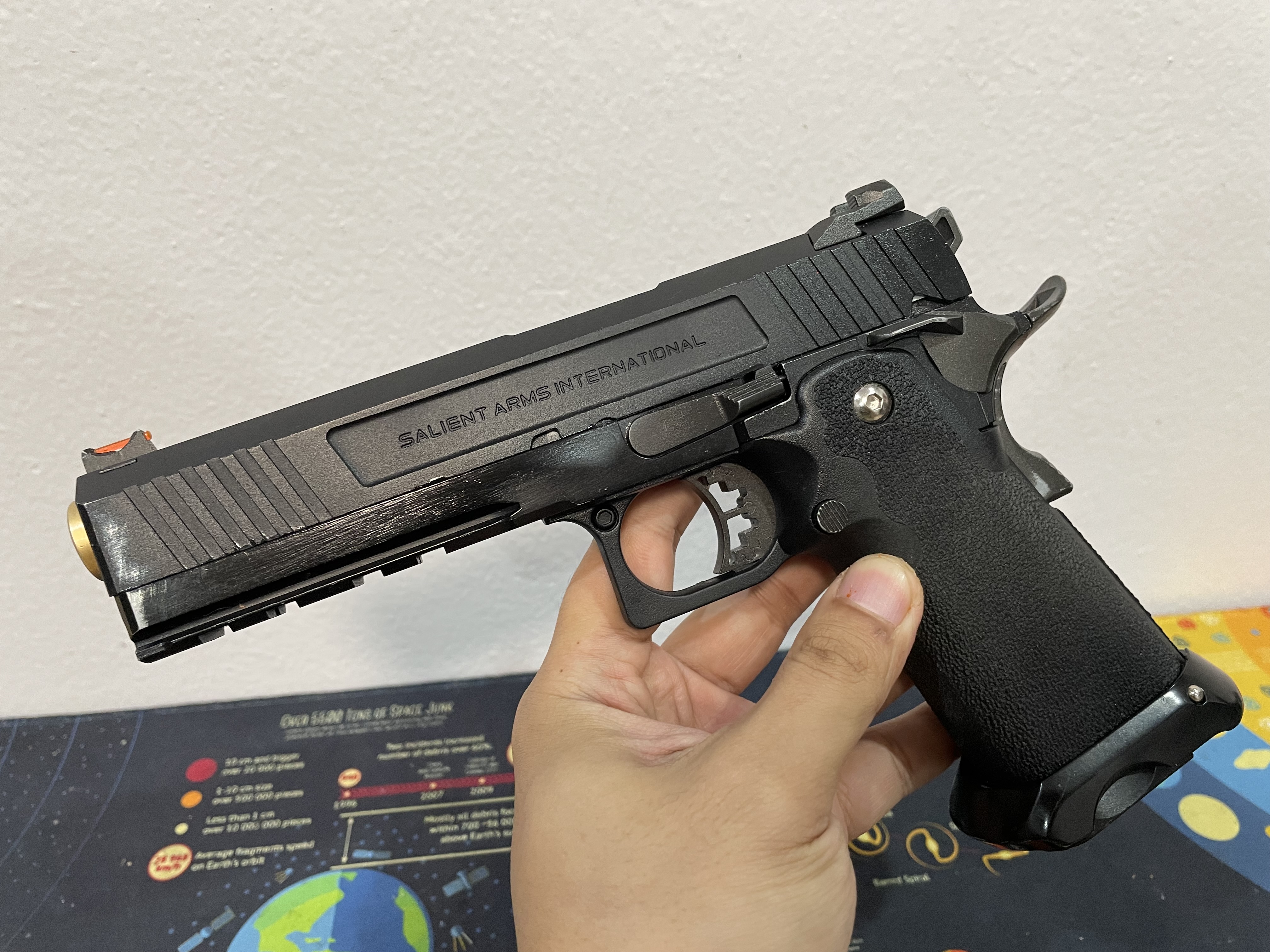 EMG Arms SALIENT ARMS INTERNATIONAL RED-H PISTOL Hi-Capa 5.1 ไต้หวัน BB Gun บีบีกัน แบบแก๊ส ปืนอัดลม มือสอง Airsoft Gun