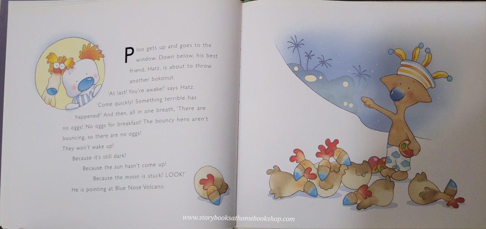 หนังสือนิทานปกแข็ง** 🍅🍅BLUE NOSE ISLAND BY MICK INKPEN