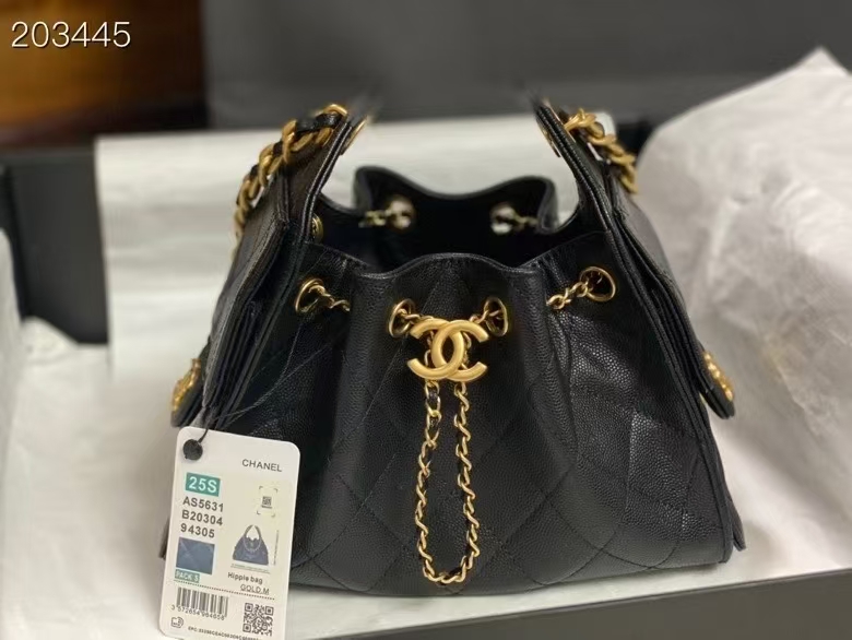 [Pre-order]New Chanel hobo 25S MINI black Caviar GHW งาน VIP คุณภาพที่ดีที่สุด