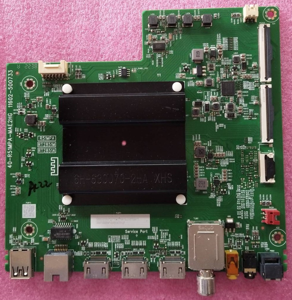 เมนบอร์ดทีวี ทีซีแอล TCL ของแท้ถอดจากเครื่อง รุ่น 43P637 พาร์ท40-R51MPA-MAE2HG /11602-500733