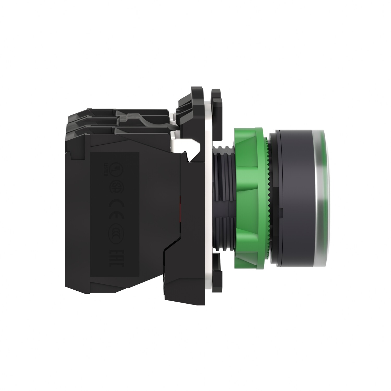 XB5AW33B5 : สวิตซ์ปุ่มกดมีไฟ Ø22mm พลาสติก สีเขียว 24VAC/DC 1NO+1NC - Schneider Electric - Illuminated Push-buttons by pik2pak.com