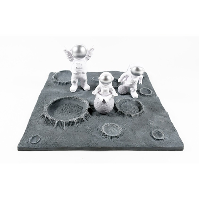 ฉากพื้นผิวดวงจันทร์ ไดโอราม่า งานเรซิ่น GK Resin Diorama Moon Ground