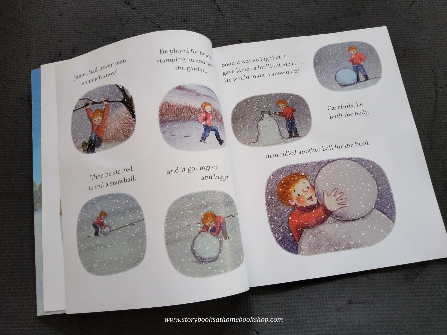 หนังสือนิทานปกอ่อน** 🍅🍓THE SNOWMAN THE BOOK OF THE CLASSIC FILM WITH CD BY RAYMOND BRIGGS