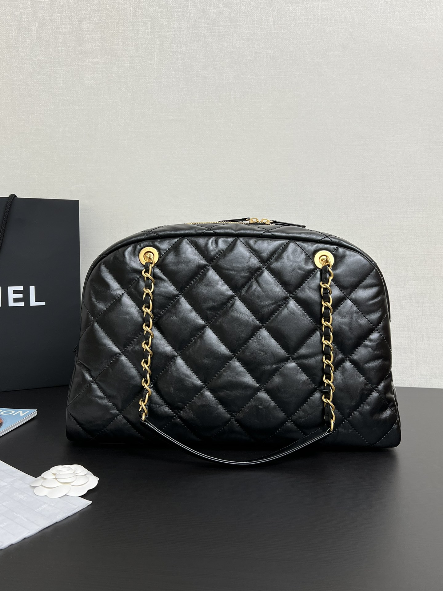 [Pre-order] Chanel Handle Bowling 24A gold Hardware Shiny Calfskin งาน VIP คุณภาพที่ดีที่สุด