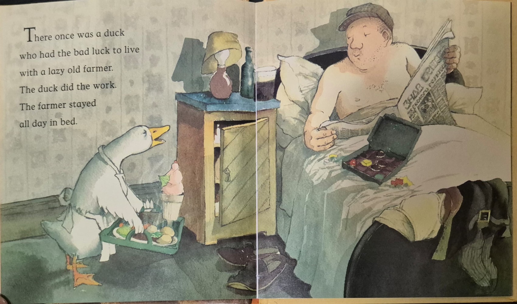 หนังสือนิทานปกแข็ง** 🍅🍓FARMER DUCK BY MARTIN WADDELL.HELEN OXENBURY