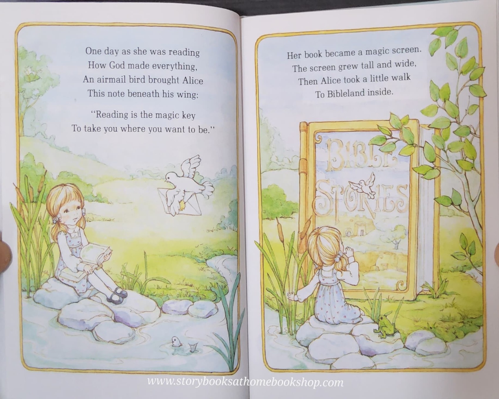 หนังสือนิทานปกแข็ง ** 🍅🍓AN ALICE IN BIBLELAND STORYBOOK:THE STORY OF CREATION