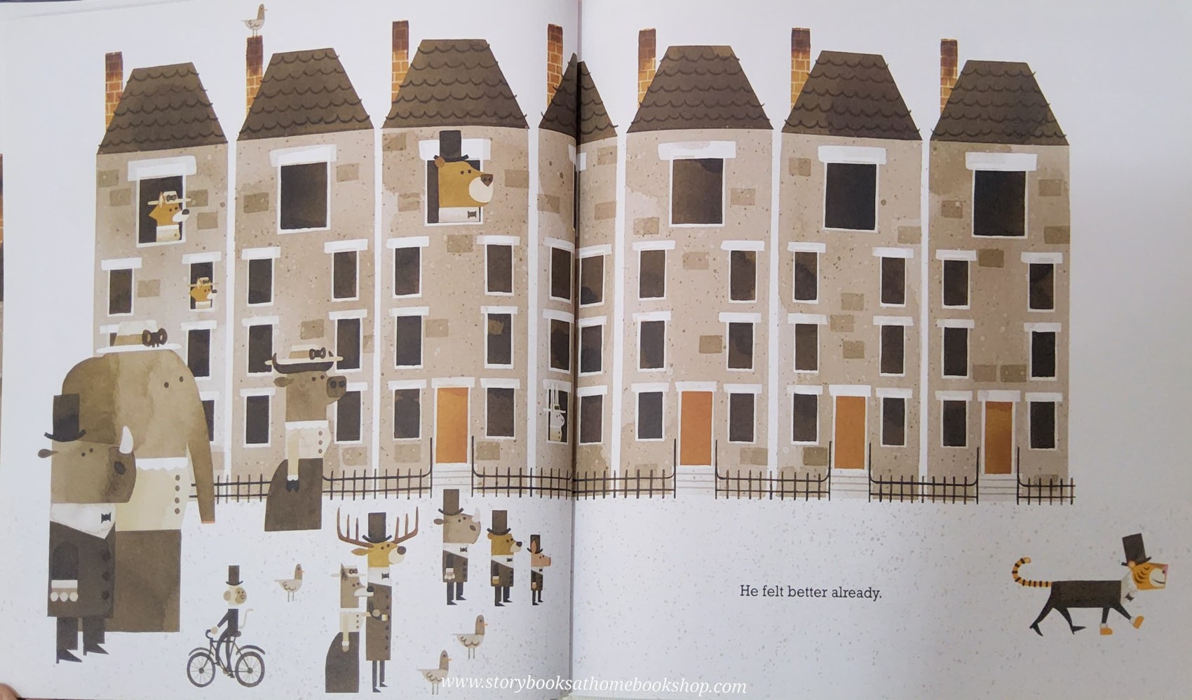 หนังสือนิทานปกแข็ง** ♥️MR TIGER GOES WILD BY PETER BROWN