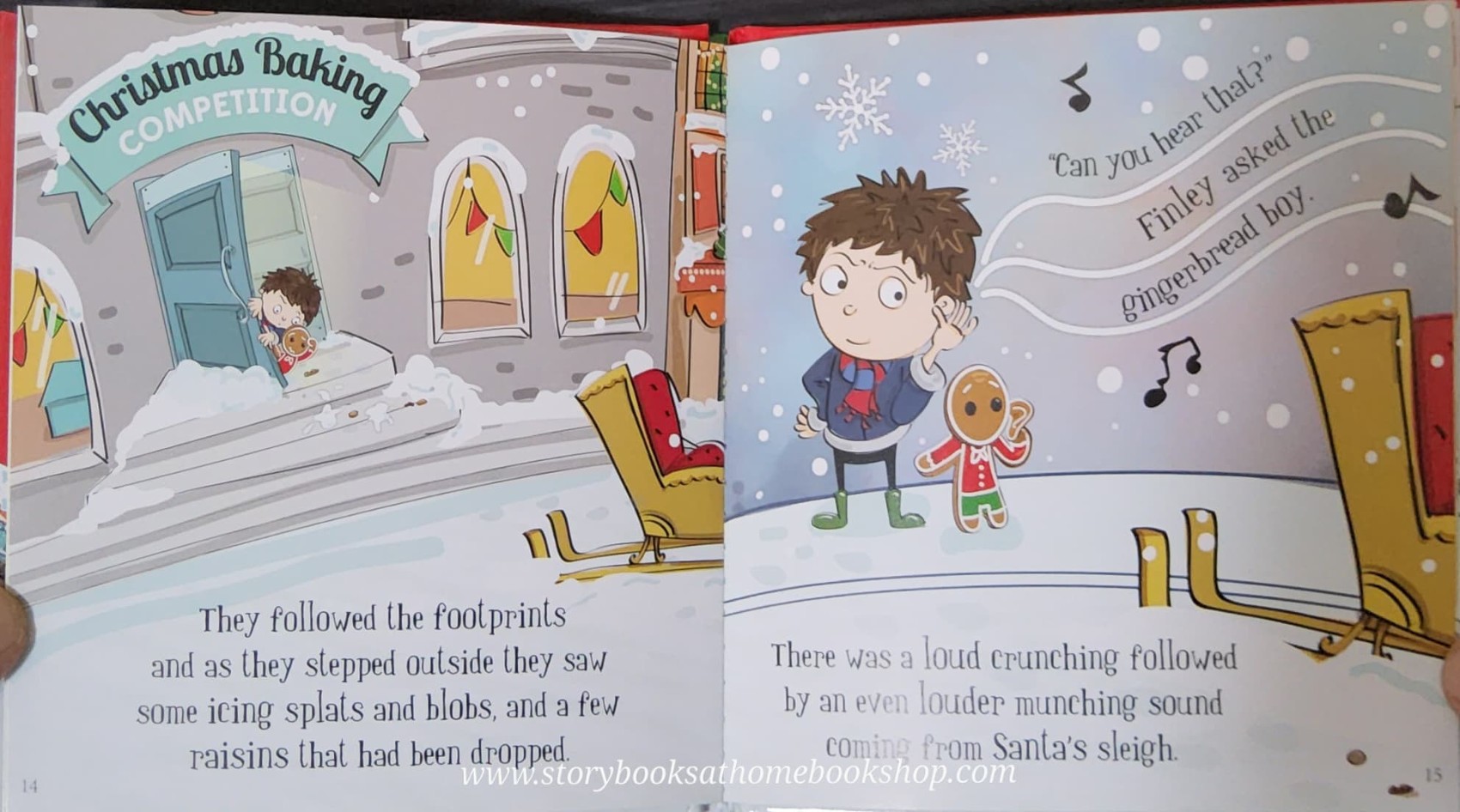 หนังสือนิทานปกแข็ง** 🍅🍅FINLEY HELPS THE GINGERBREAD BOY