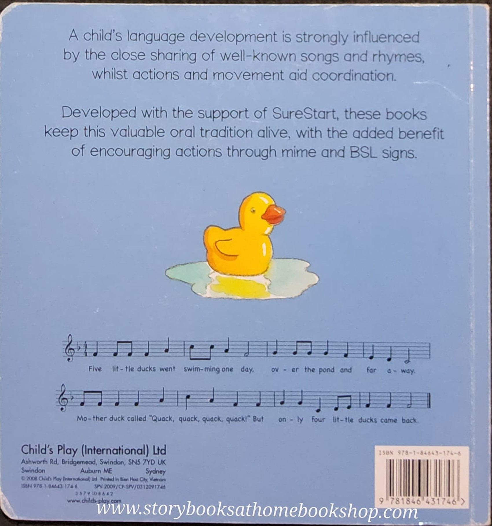 BOARD BOOK ** ♥️♥️FIVE LITTLE DUCKS♥️♥️