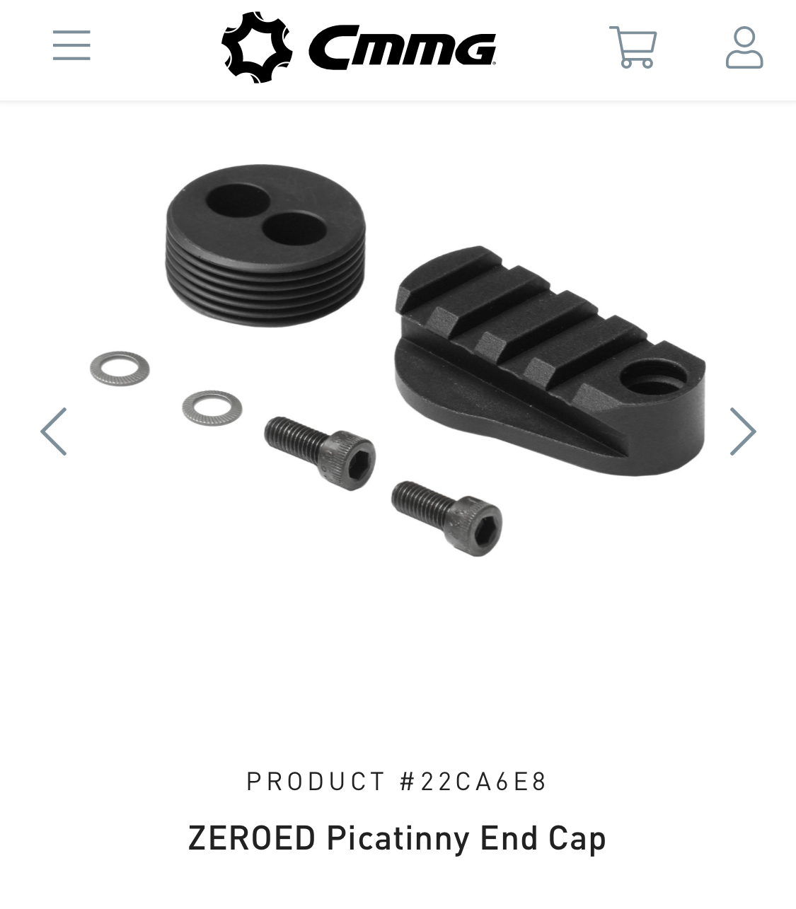 CMMG - ZEROED Picatinny End Cap
