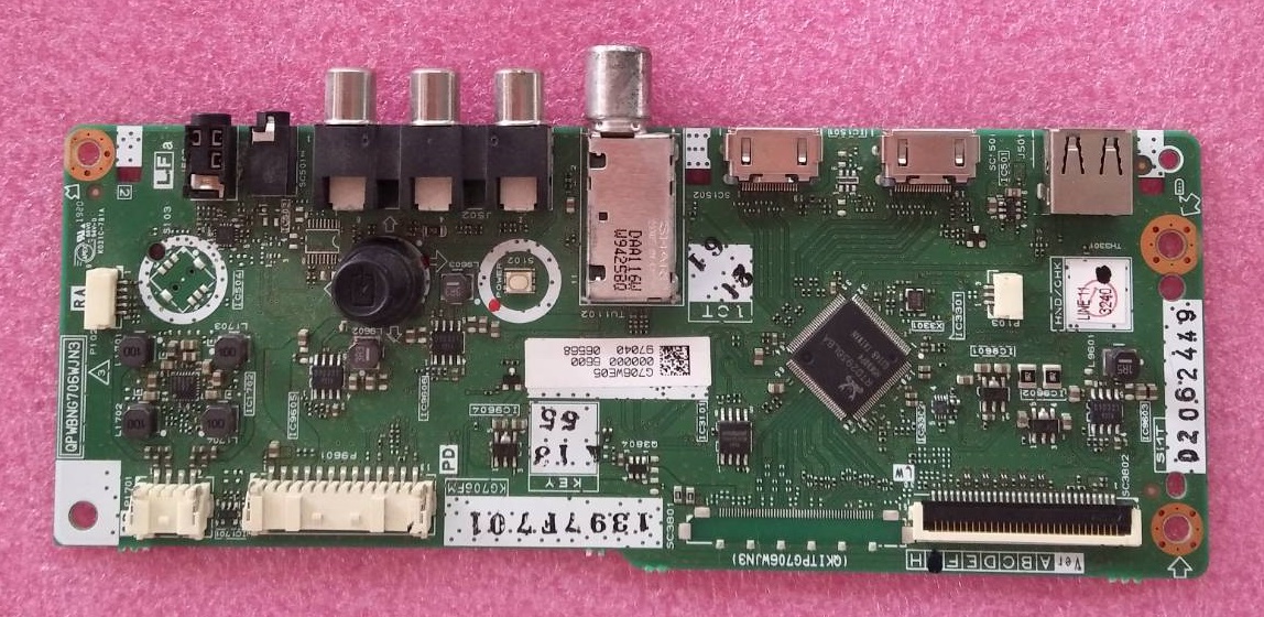 เมนบอร์ดทีวีชาร์ป (Mainboard TV SHARP) มือสองพร้อมใช้งาน ใช้กับรุ่น LC-32LE280X พาร์ท DKEYMG706FM01
