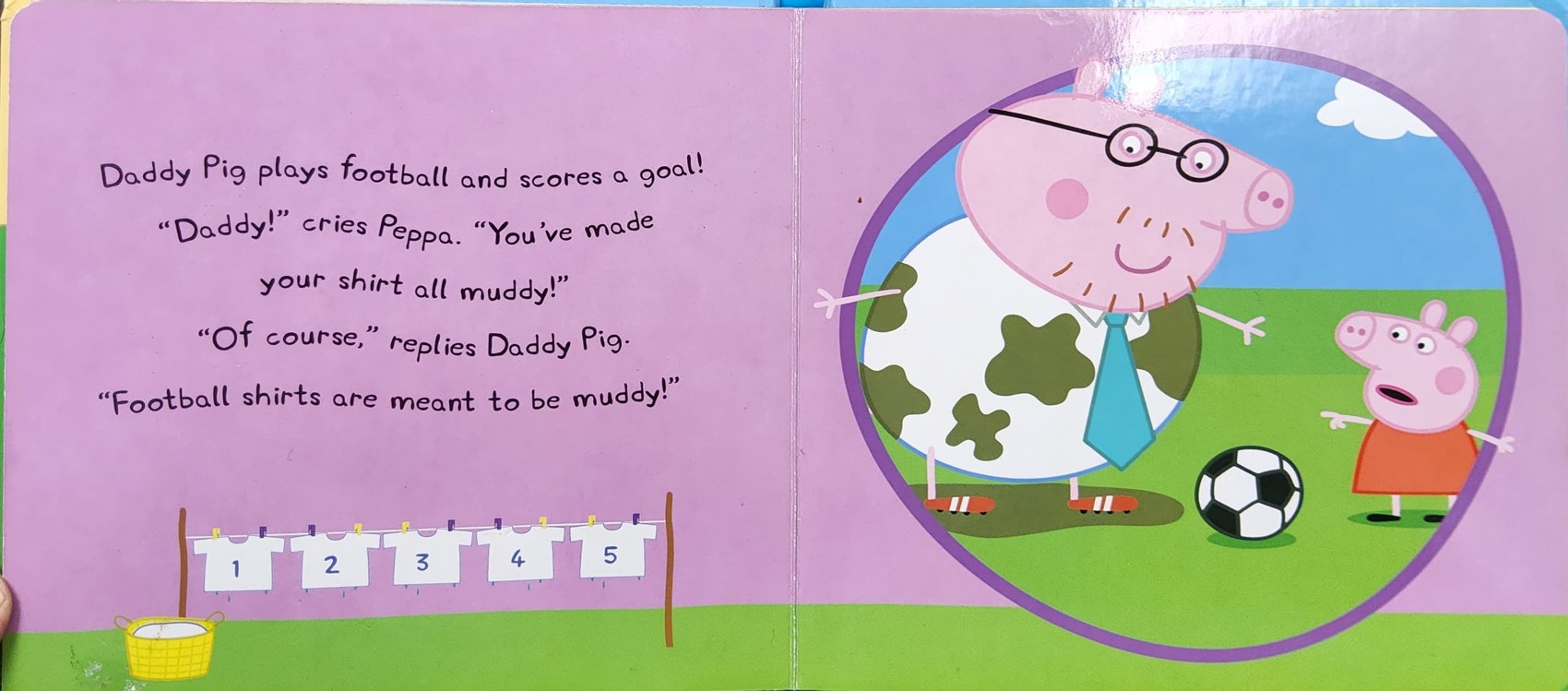 BOARD BOOK ** 🍅🍅PEPPA PIG: PEPPA'S WASHING DAY