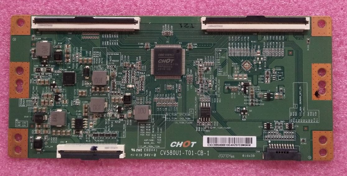 T-CON HISENSE (ไฮเซน) ของแท้ถอดจากเครื่อง ใช้กับรุ่น 58E6F 58A7100F พาร์ทบอร์ด CV580U1-T01-CB-1