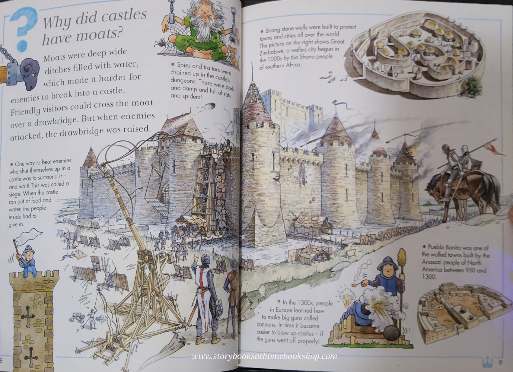 KNOWLEDGE BOOK** ♥️I WONDER WHY CASTLES HAD MOATS AND OTHER QUESTIONS ABOUT LONG AGO