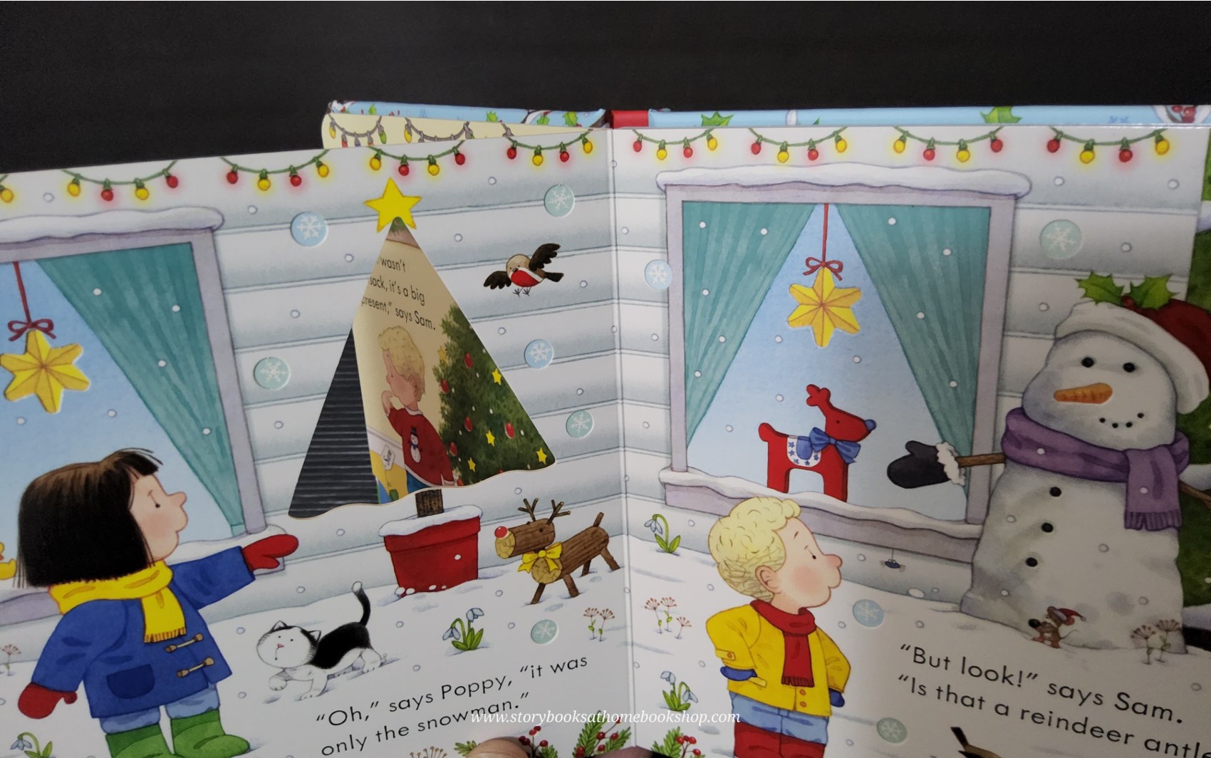 FLAP BOARD BOOK ** 🍅🍓USBORNE FARMYARD TALES:POPPY AND SAM'S CHRISTMAS