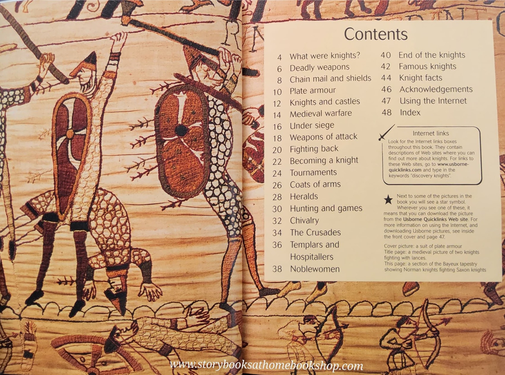 KNOWLEDGE BOOK** ♥️♥️USBORNE DISCOVERY INTERNET-LINKED: KNIGHTS