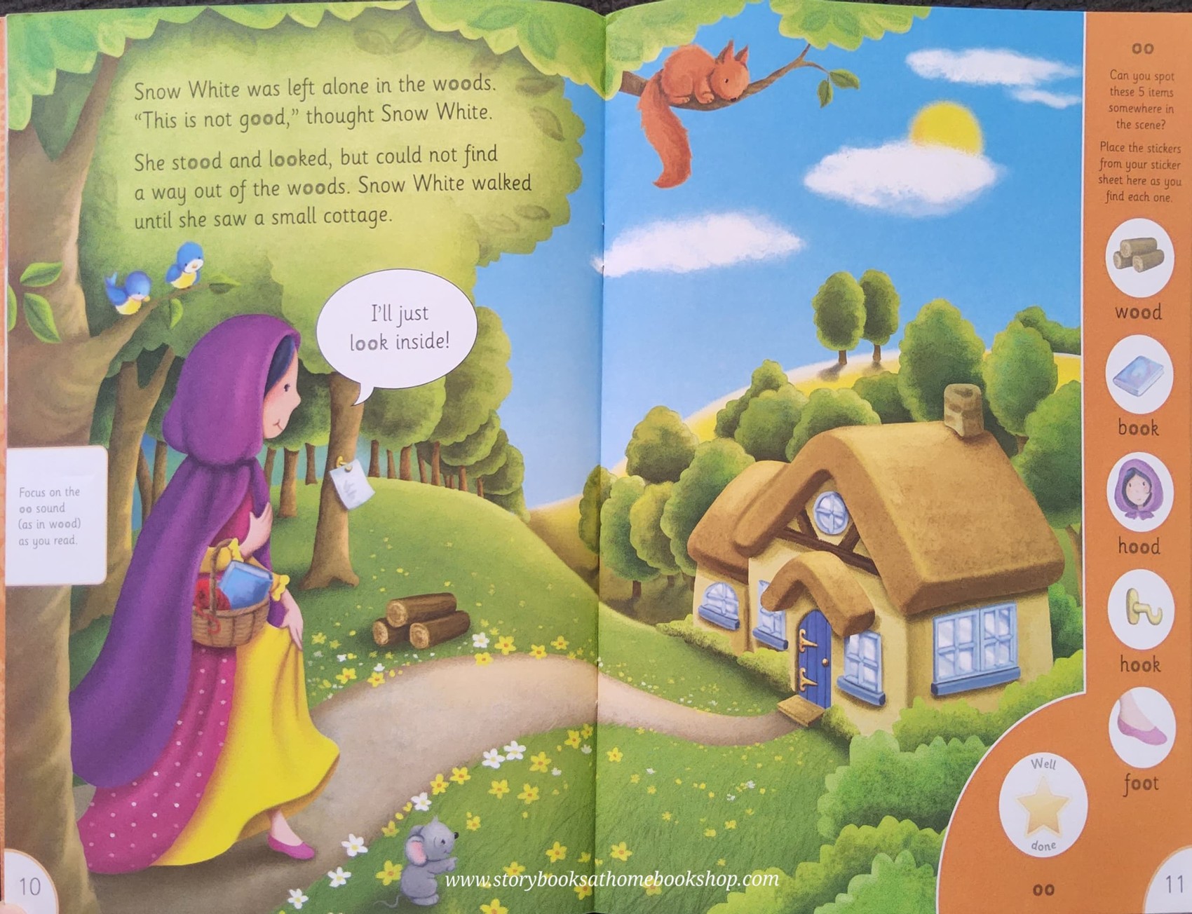 หนังสือนิทานปกอ่อน ** 🍅🍓 SNOW WHITE AND THE SEVEN DWARTS:PHONIC READERS AGE 4-6 LEVEL2