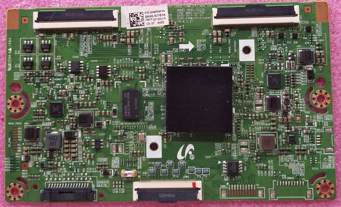 ทีคอนทีวี ซัมซุง(T-CON SAMSUNG) ของแท้ถอดจากเครื่อง ใช้กับรุ่น UA32J6300AK พาร์ท BN95-02101A