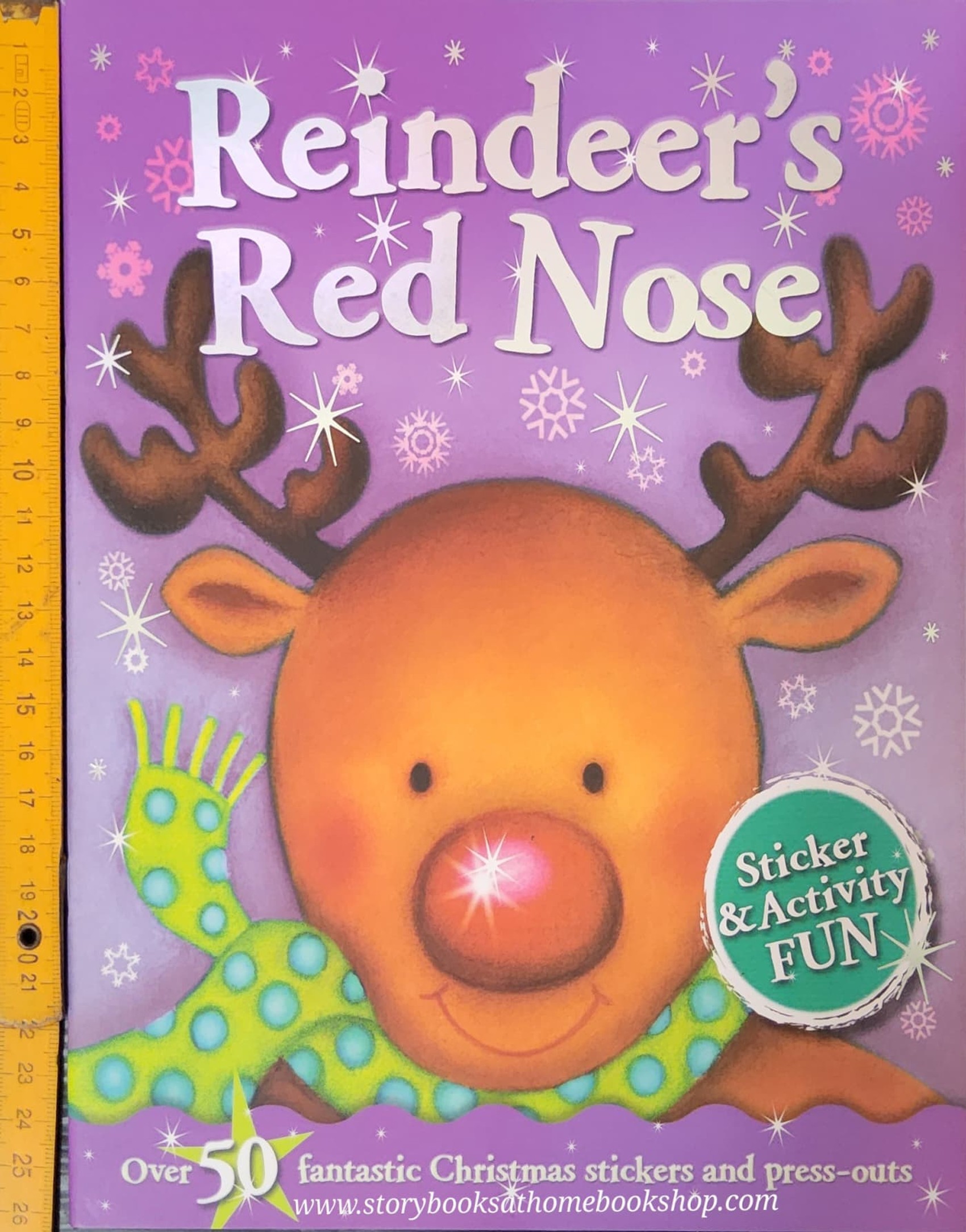 Activities Book** 🍓🍓 REINDEER'S RED NOSE WITH STICKER&ACTIVITY FUN