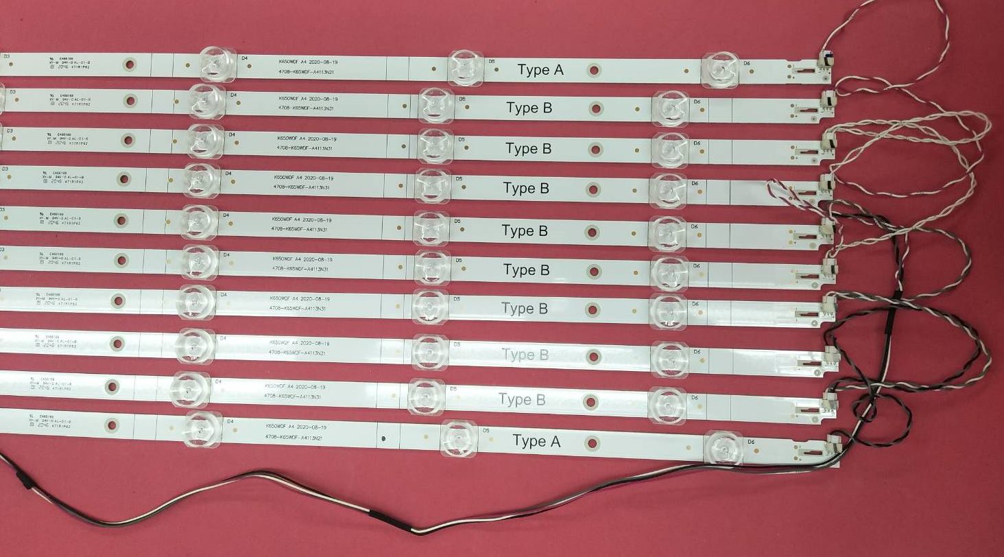 หลอดแบ็คไลท์ทีวี อโคเนติก (ACONATIC) อะไหล่แท้/มือสองพร้อมใช้งาน ใช้กับรุ่น65US534AN