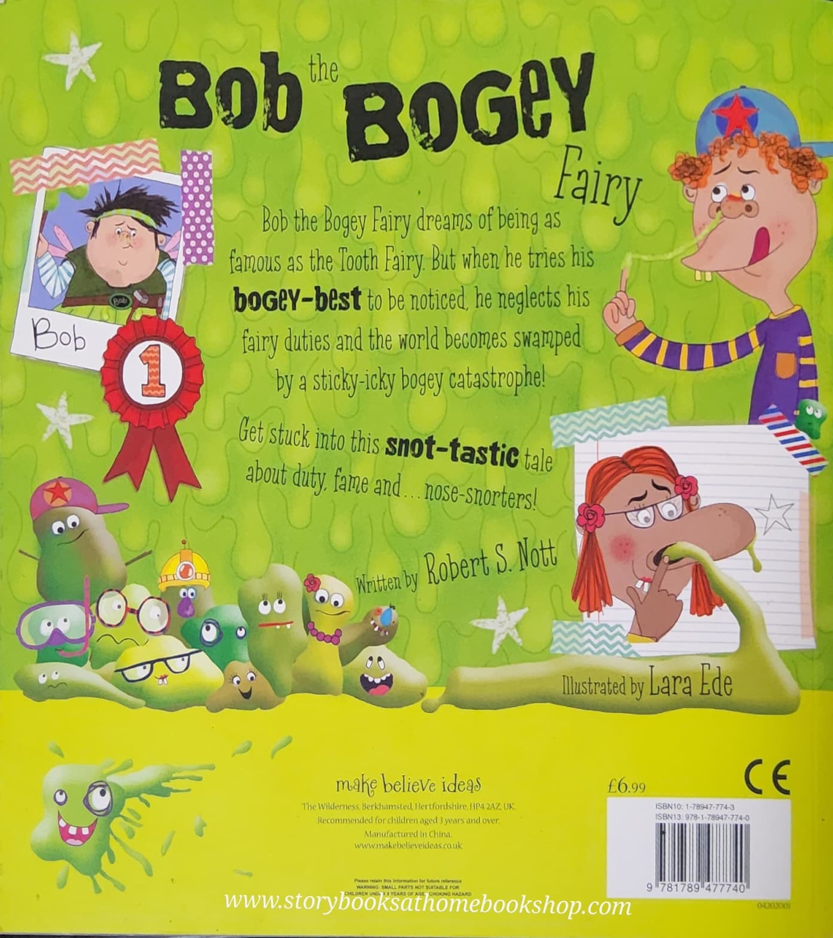 หนังสือนิทานปกอ่อน** 🍅🍓BOB THE BOGEY FAIRY this is snot a sweet fairy tale!
