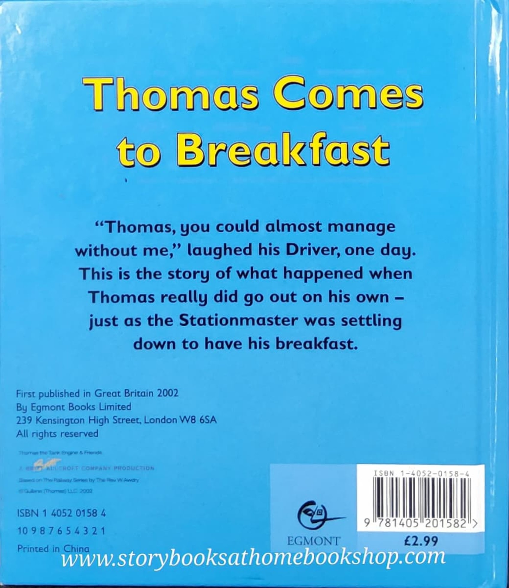 หนังสือนิทานปกแข็ง ** 🍅THOMAS & FRIENDS THAMAS COMES TO BREAKFAST