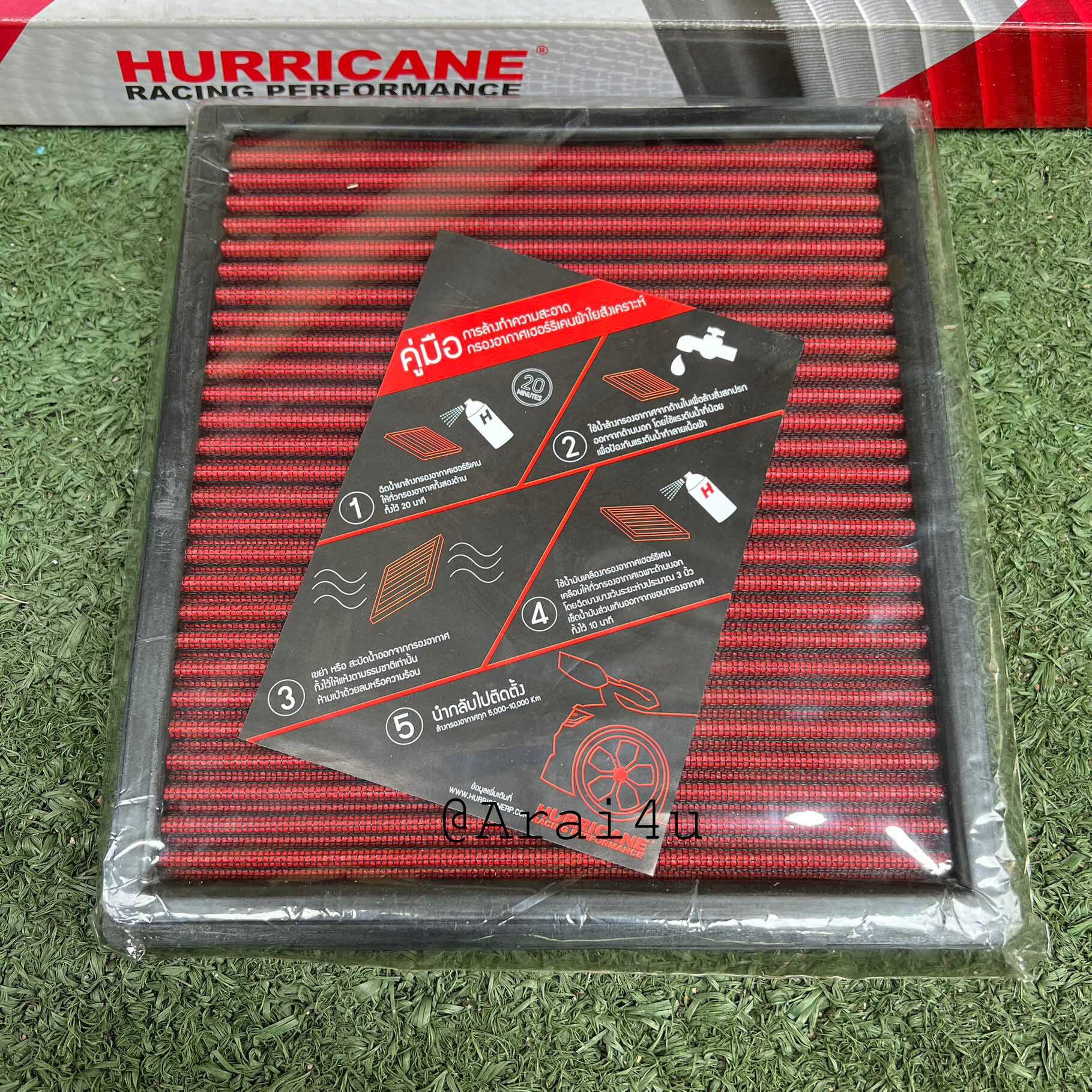 HURRICANE กรองอากาศ ผ้า MUTSUBISHI TRITON ALL NEW 2.4/2.5 2015🔺, ALL NEW PAJERO SPORT2.4/2.5 2015🔺