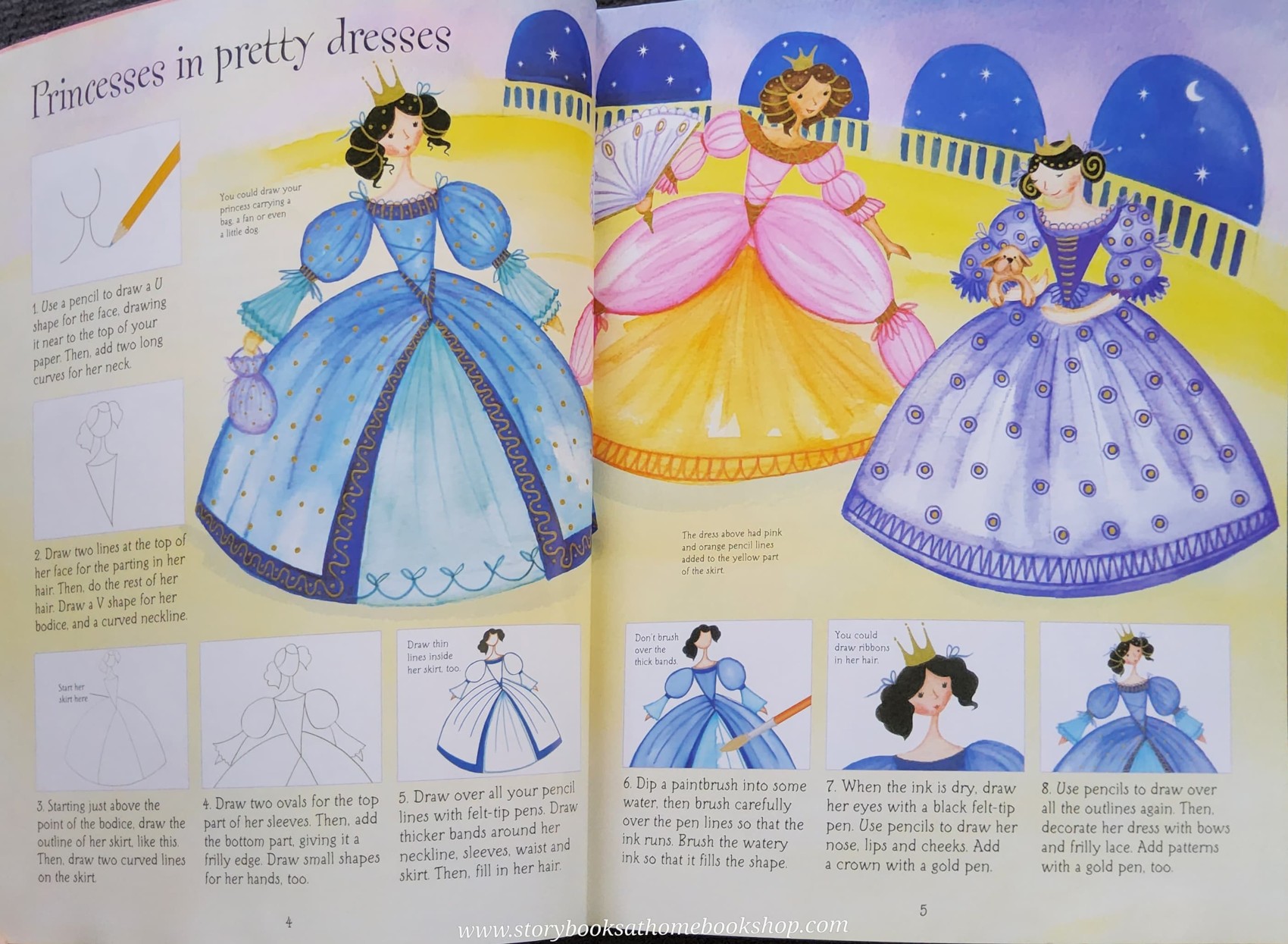Activities Book ** ð
ð Usborne Activities: HOW TO DRAW Princesses and Ballerinas