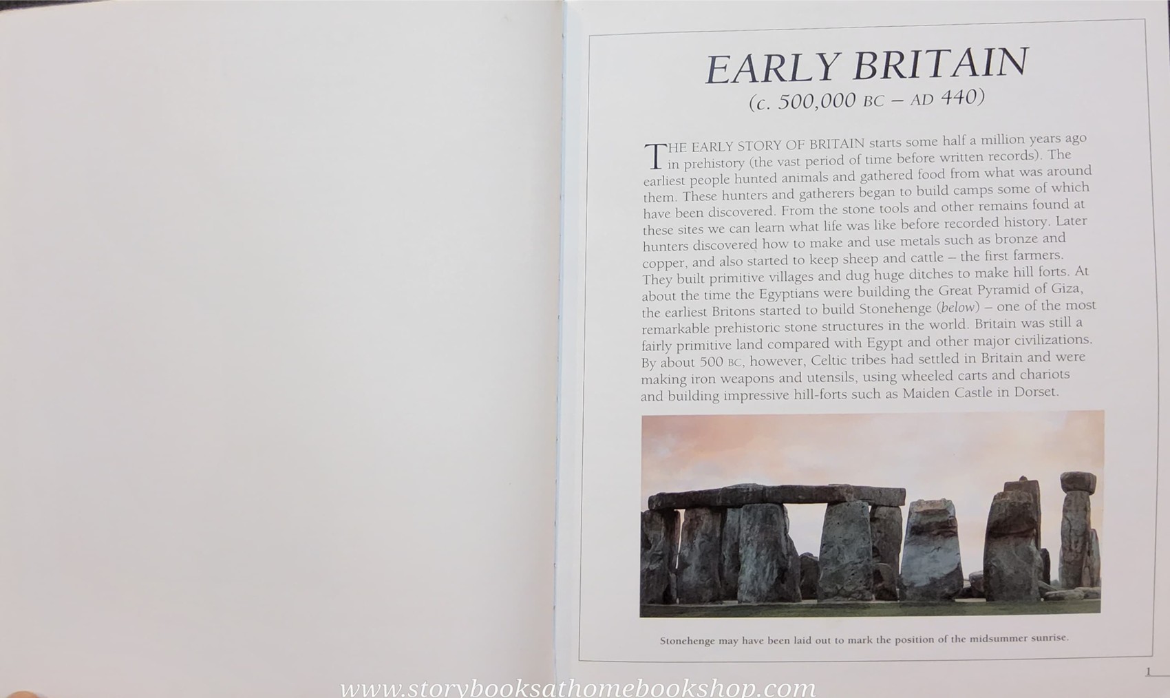 KNOWLEDGE BOOK** ♥️♥️BRITISH HISTORY EARLY BRITAIN 500,000 BC-AD 1154 ♥️♥️