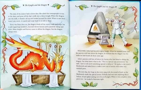 หนังสือนิทานปกแข็ง** 🍅🍅3 in 1 Treasuries:Knights and Dragons