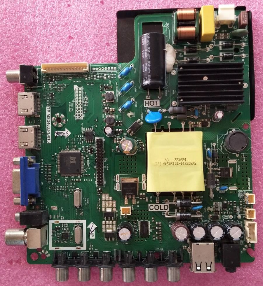 วันบอร์ดทีวีนาโน (One Board TV NANO) ของแท้ถอดจากเครื่อง รุ่นLTV-3202 พาร์ทTP.MS3463.PB813 เวอร์ชั่นทีบาร์ HV320WHB-N85