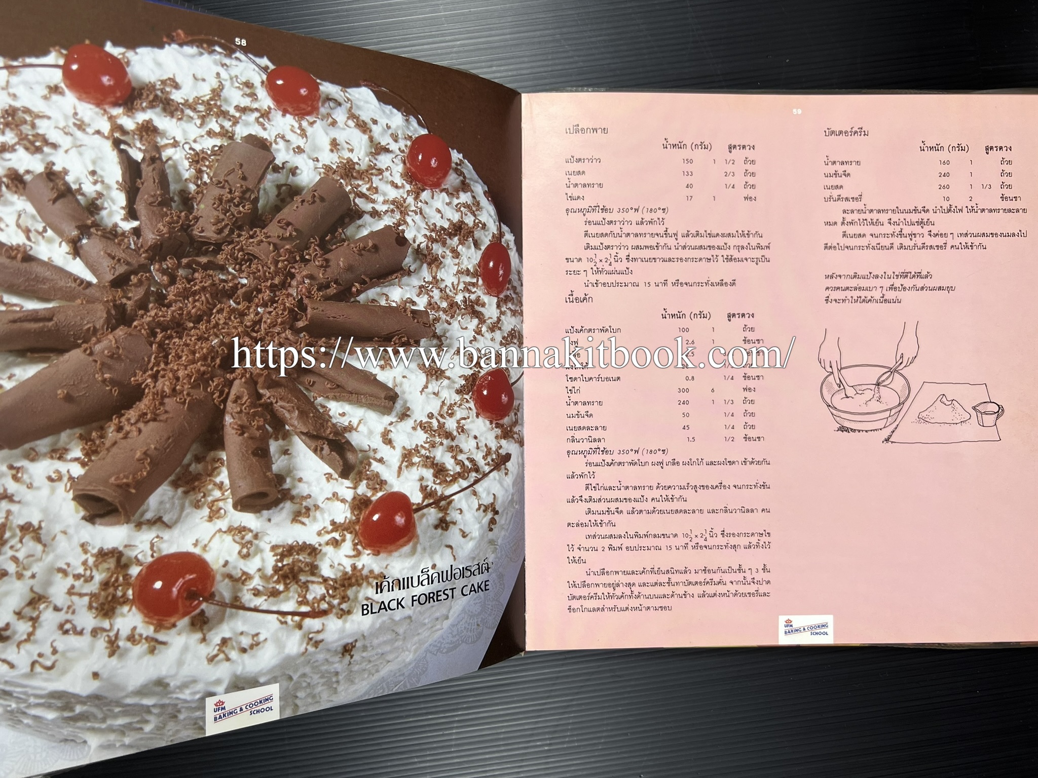 ตำราทำขนม จากแป้งสาลี (4 เล่ม) โรงเรียนสอนการผลิตอาหารและขนมอบ (UFM Baking & Cooking School (ตำราทำขนมอบ เค้ก เบเกอรี่ ของว่างในตำนาน).