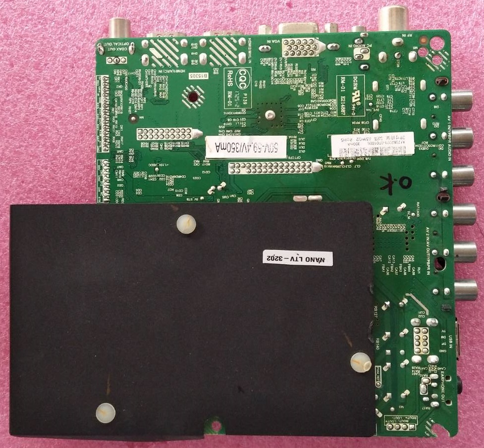 วันบอร์ดทีวีนาโน (One Board TV NANO) ของแท้ถอดจากเครื่อง รุ่นLTV-3202 พาร์ทTP.MS3463.PB813 เวอร์ชั่นทีบาร์ HV320WHB-N85