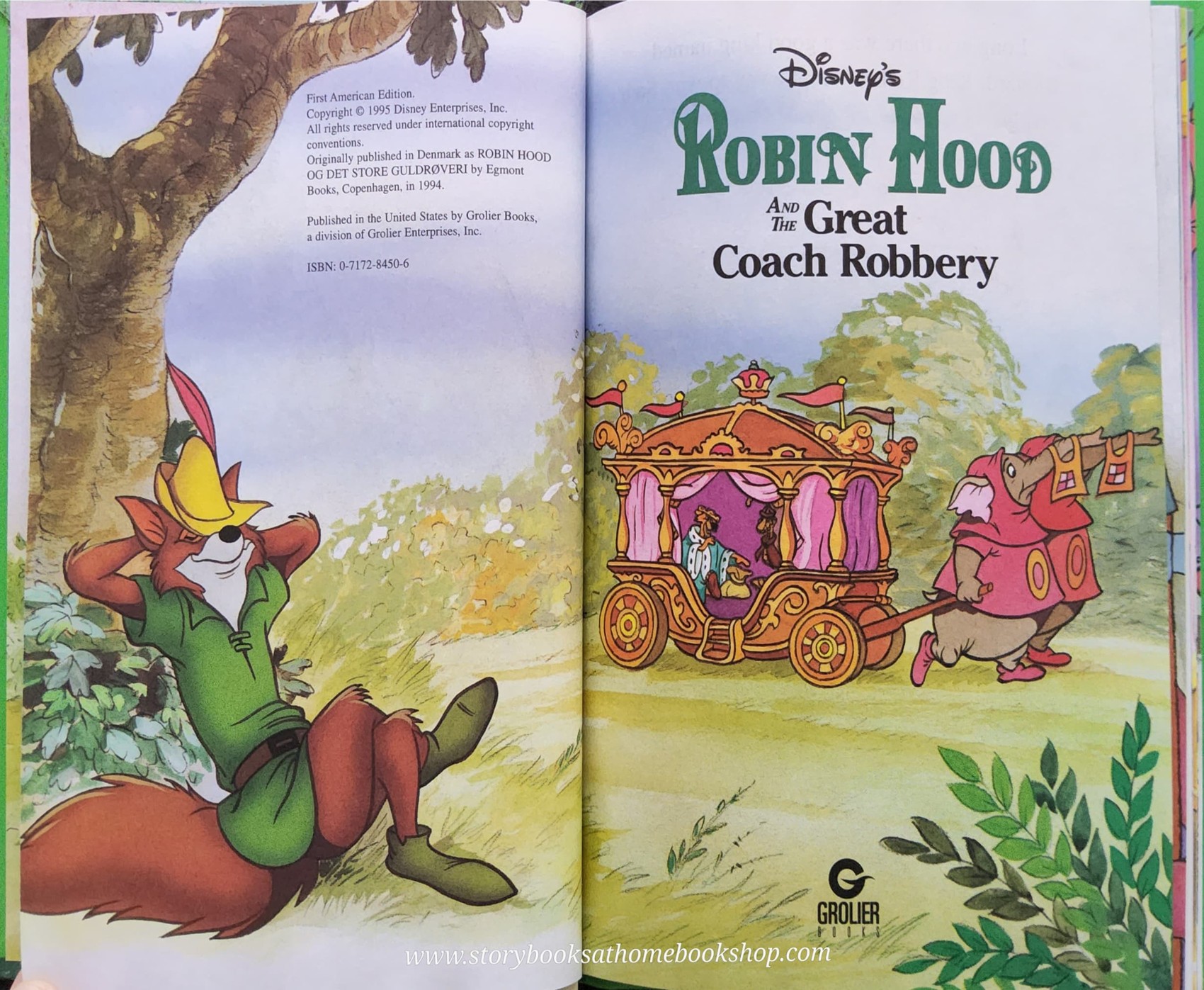หนังสือนิทานปกแข็ง** 🍅🍅DISNEY ROBIN HOOD AND THE GREAT COACH ROBBERY