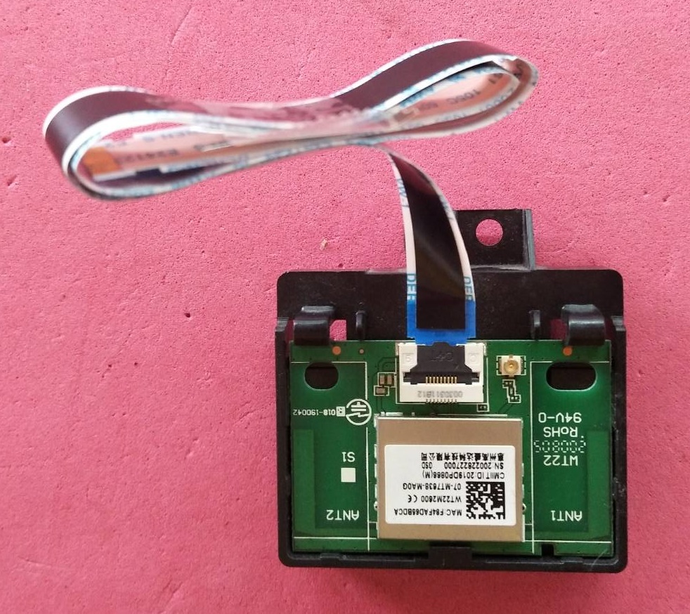 ตัวรับสัญญาณ Wifi พร้อมสายแพทีวี TCL (ทีซีแอล) อะไหล่แท้/มือสองพร้อมใช้งาน ใช้กับรุ่น 55P8 58P635 พาร์ท 07-MT7638-MA0G