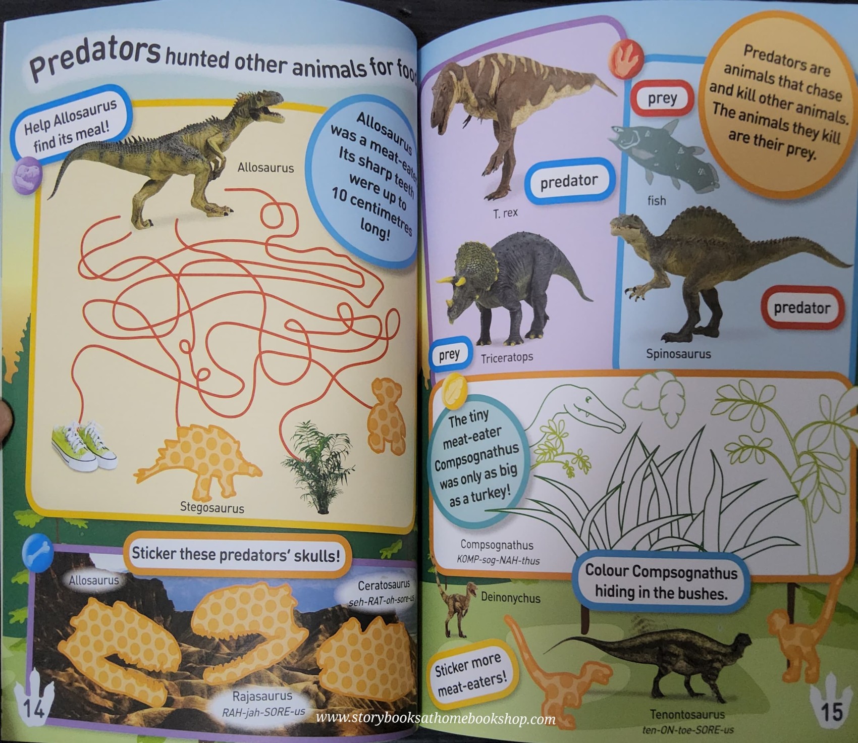 KNOWLEDGE ACTIVITIES BOOK** ♥️NATIONAL GEOGRAPHIC KIDS: DINOS STICKER ACTIVITY BOOK (OVER 1000 STICKERS)