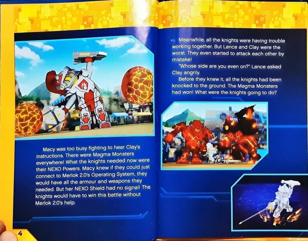 หนังสือนิทานปกแข็ง** 🍅🍓LEGO NEXO KNIGHTS THE POWER OF THE FORTREX