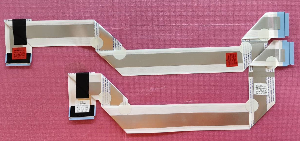 สายแพทีวี แอลจี LG ของแท้มือสองถอดจากเครื่องพร้อมใช้งาน รุ่น55QNED8ZASA.BTMD6JD พาร์ทEAD66038321 EAD66038322