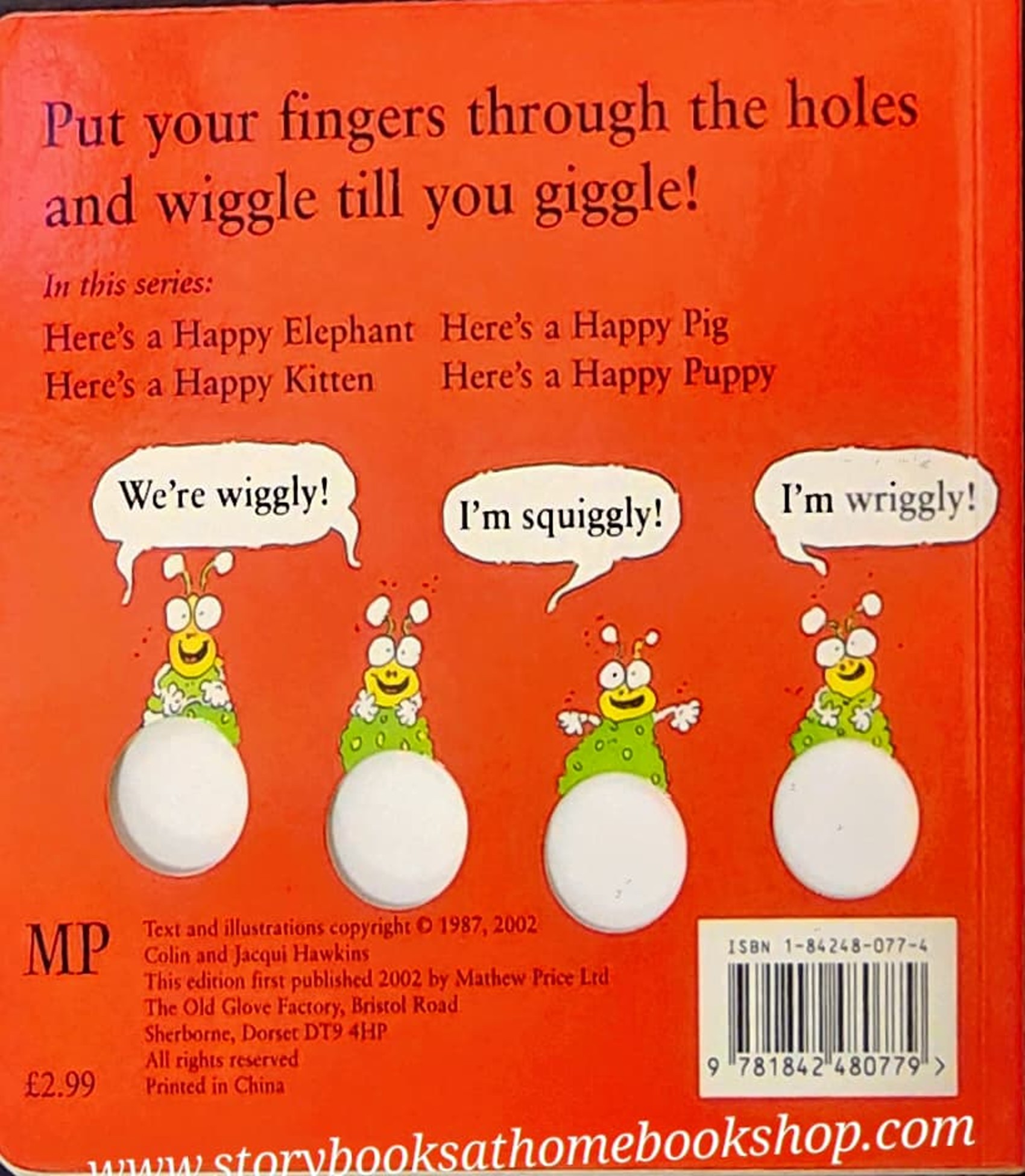 FINGER PLAY BOARD BOOK** 🍅🍅HERE'S A HAPPY ELEPHANT