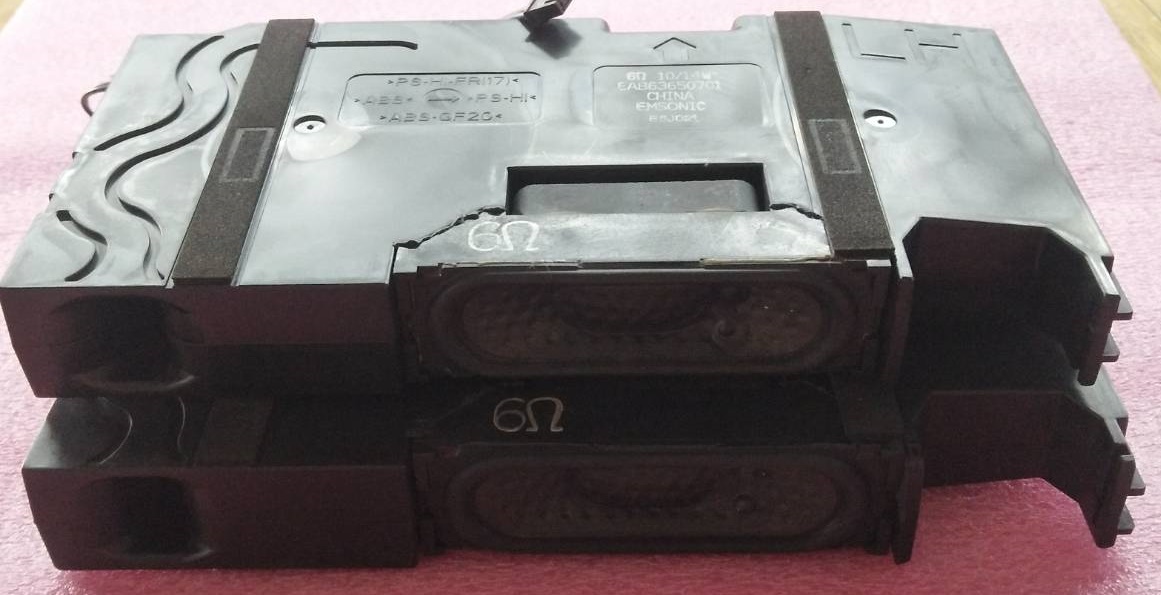 ลำโพงทีวี LG (แอลจี) อะไหล่แท้/มือสองพร้อมใช้งาน พาร์ท EAB63650701 EAB63650702 6 โอมห์ 10/14 วัตต์ รุ่น 49UF680T 60LF630Tและรุ่นอื่นที่พาร์ทเหมือนกัน
