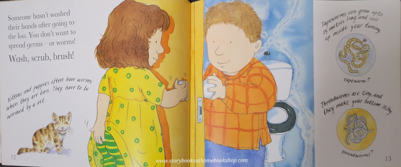 หนังสือนิทานปกอ่อน** 🍅🍓WONDERWISE:A BOOK ABOUT KEEPING CLEAN,WASH,SCRUB,BRUSH!